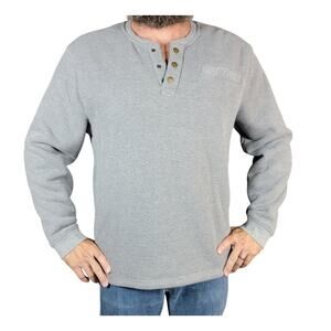 Lee Men's Sherpa Lined Soft Outdoor Henley Long Sleeve Shirt, Regular Fit XL